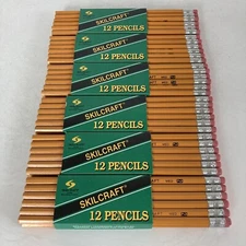 72 - Skilcraft Pencils No. 2  Med. Vintage ~  New Old Stock ~ 6 Packs of 12