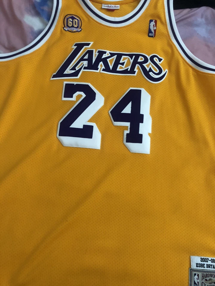 100% Authentic Kobe Bryant Mitchell And Ness 96 97 Lakers Jersey Size 52 - Image 3 of 4