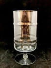 WEST VIRGINIA GLASS Specialty Iced Tea Goblet - BAMBOO pattern - 6.25" Tall