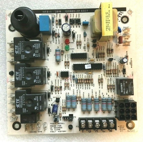 LENNOX 100980-01 Furnace Ignition Control Circuit Board 1173-1 EGC1 used #P951