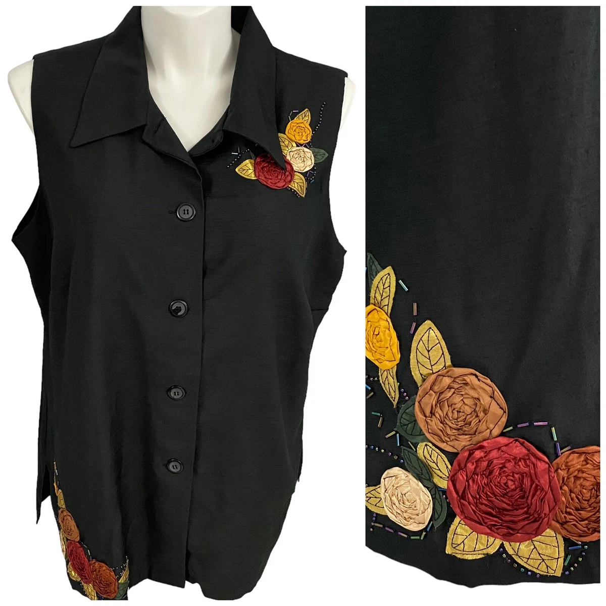 Veste-papillon (boléro) Femme Robert Louis Soie Métallisée - Taille M, Comme Neuve