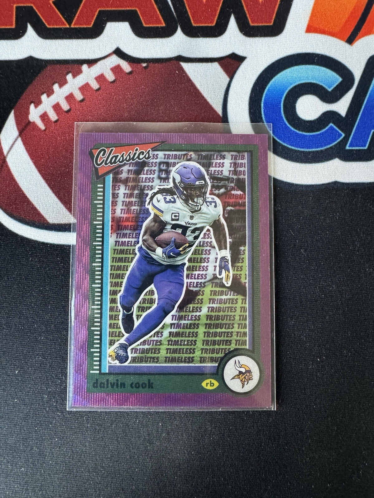 DALVIN COOK 2022 CLASSICS FOOTBALL TIMELESS TRIBUTES PURPLE /50