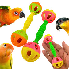 Bonka Bird Toys Birdie Barbells Rattle Foot Talon Small Parrot Cage Toys Pets