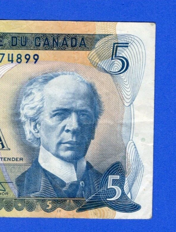 Canada  $5 1972 BC-48bA / P-87b Circulated Replacement /Asterisk Note *CU2974899 - Image 3 of 4