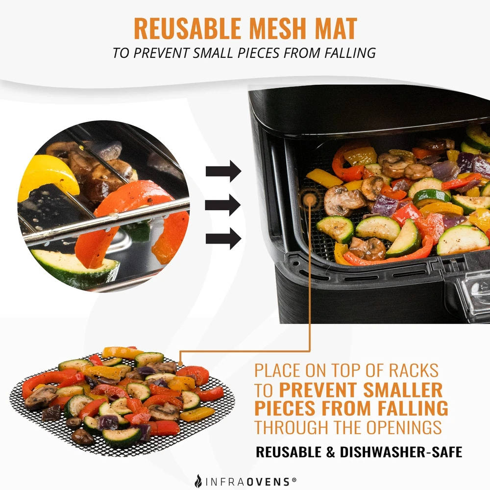 Air Fryer Liners Set of 3 with Silicone Mat Heat Resistant Mats for Compatible Air Fryer Liners Set of 3 with Silicone Mat Heat Resistant Mats for Compatible