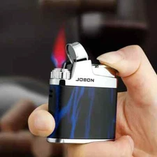 Metal JOBON Windproof Lighter Creative Butane Gas Inflatable Red Flame Gifts
