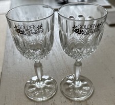 pair of vintage Golden Wedding glasses 