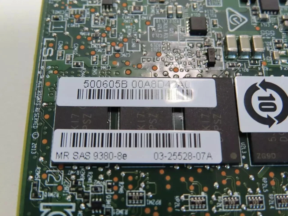 SAS9380-8e LSI 12Gb/s 8-Port SAS/SATA PCIe x8 Ext RAID HBA LSI00438 05-25528-04 - Image 2 of 2