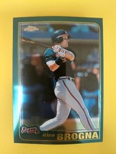 2001 Topps Chrome - Green Border #T-6 Rico Brogna - Atlanta Braves