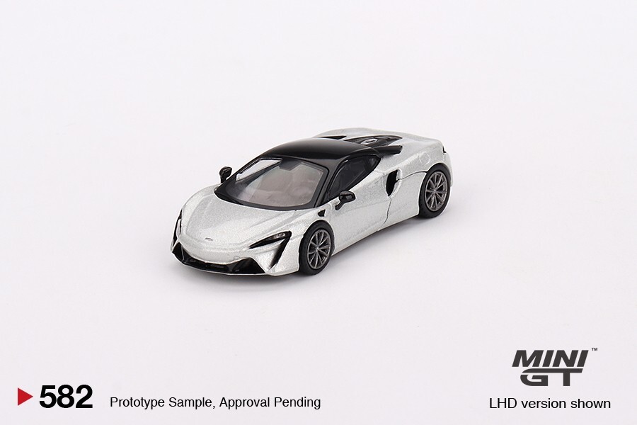 【美品】 TSM McLaren Artura 1/43 グレー 1/18 McLaren Artura Silver Metallic Black Top Resin Model