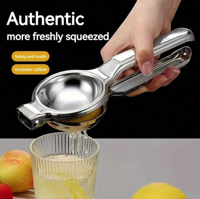 1pc Stainless Steel Manual Juicer – Easy Lemon Orange Juice