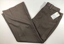 Nine & Co by Nine West Daffodil NWT 16 size Women Chocalat Flat Pants