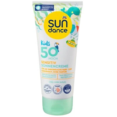 SUNDANCE 100ml Sun Dance Kids Sensitiv Sonnencreme Tube LSF 50 Wasserfest UVA & UVB #01
