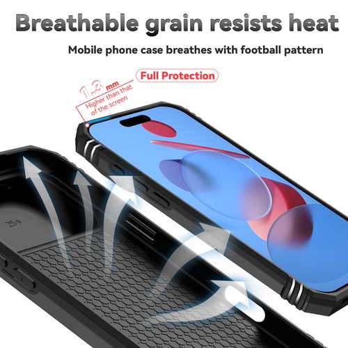 For iPhone 17 Pro Max/17 Air/17 Hybrid Rugged Case With Stand&Slide Lens Cover - Picture 5 of 34
