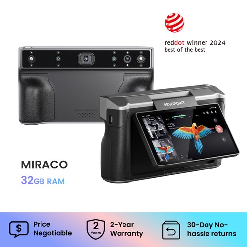 Revopoint MIRACO PRO 3D Scanner For 3D Print 0.02mm All-in-one Handheld Scan32GB