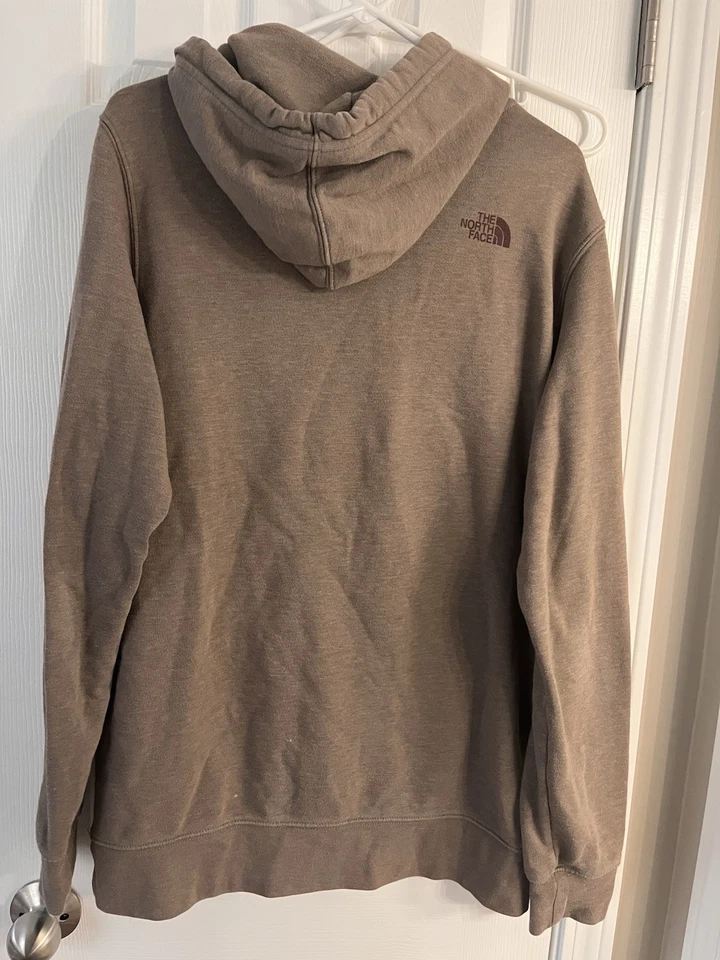 The North Face Mens Bear Graphic Hoodie Pullover Hooded Sweatshirt Brown Medium - Image 2 of 3