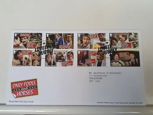 GB FDC, FIRST DAY COVER, 2021, 16.2.21, Only Fools And Horses, Jubbly Cancel