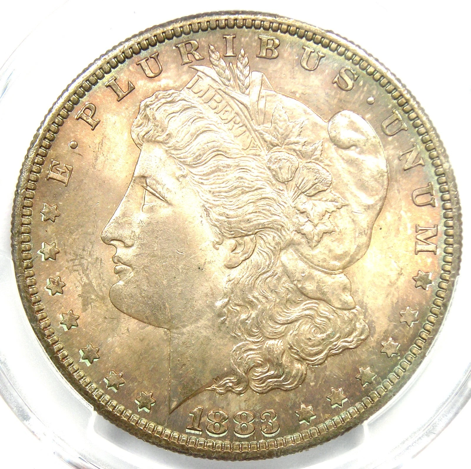 1883-S Morgan Silver Dollar $1 - Certified PCGS MS64+ Plus Grade - $10,500 Value