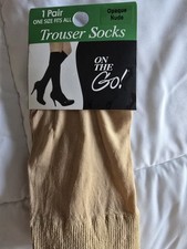 TROUSER SOCKS 1 PAIR ONE DIZE FITS ALL OPAQUE NUDE