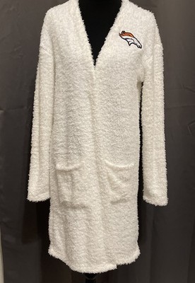Denver Broncos NFL Wear by Erin Andrews Women s Cream Cardigan With Pockets Sz M