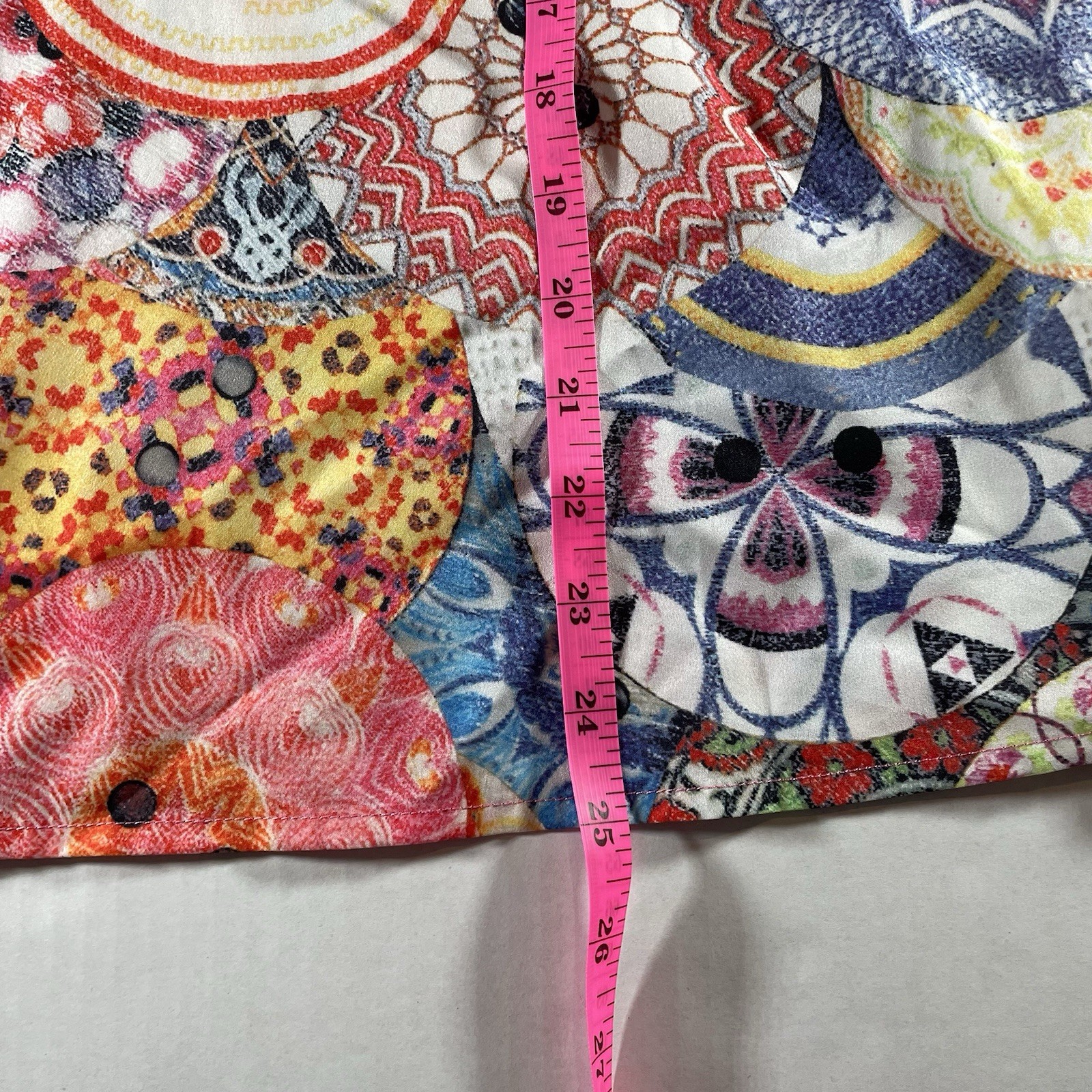 Womens Size Small Multicolor Boho Patchwork Medal… - image 6