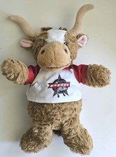 PBR Profesional Bull Riders Peluche Toro Marrón Rojo Bandana Western Juguete de Peluche 10