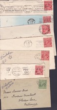 1924-36 SET OF 8 KING GEORGE V PRE-DECIMAL STAMP COMMERCIAL COVERS #29