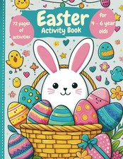 Easter Activity Book for 4 - 6 year olds including mazes, crosswords, word searc