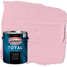 Glidden Total 1 gal. Rose Melody/Pink Semi-Gloss Interior Paint & Primer