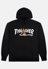 Thrasher Skateboard Hoody Toy Machine Pyramid Black