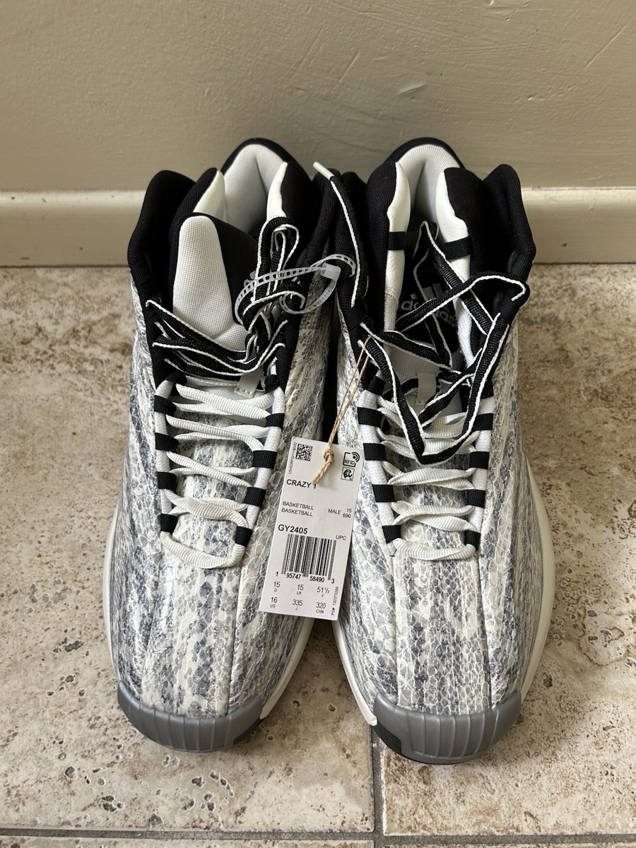 Adidas Crazy 1 Snakeskin Men's Basketball Shoes Size 16 Mens