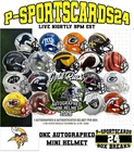 MINNESOTA VIKINGS 2026 GOLD RUSH SIGNED NFL FOOTBALL MINI HELMET LIVE FRIDAY