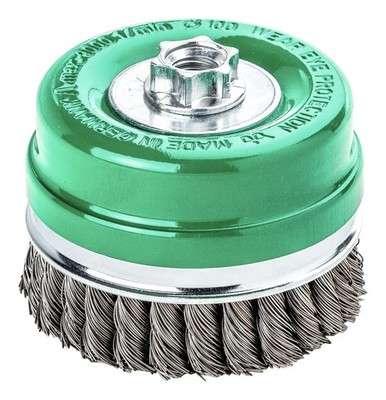 Lessmann Topfbürste Edelstahl gezopft 80 x 0,5 mm - 484.817