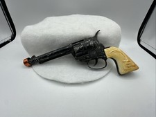 Vintage 1960's Cowboy In Africa Mattel Fanner 50 Cap Gun w/Antelope Grips Rare 