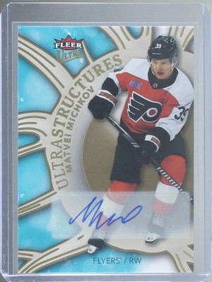 2025-26 Fleer Ultra Michkov GOLD AUTO RC Ultrastructures SSP Flyers 