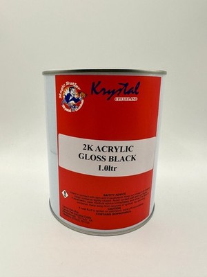 Acrylfarbe 1lt 2k schwarz glänzend