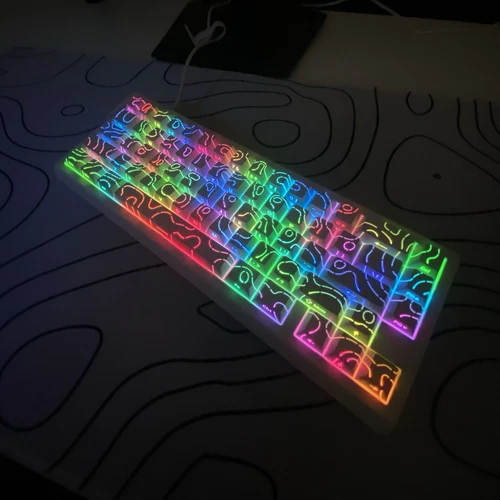Attack Shark X68 HE Gaming Keyboard White – Hall Effect Rapid Trigger RGB 60%