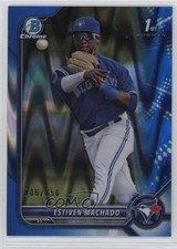 2022 Bowman Chrome Prospects Blue RayWave Refractor 6/150 Estiven Machado 10jr