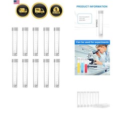 10pcs 10ml Lab Plastic Frozen Tubes Vial Seal Cap Container for Laboratory S...