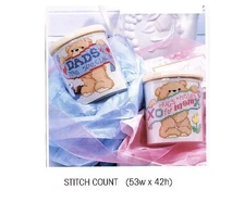 MOM & DAD MUGS  CROSS STITCH PATTERN ONLY  -   KN   QUS