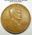 1937 P Lincoln Wheat Back Cent.
