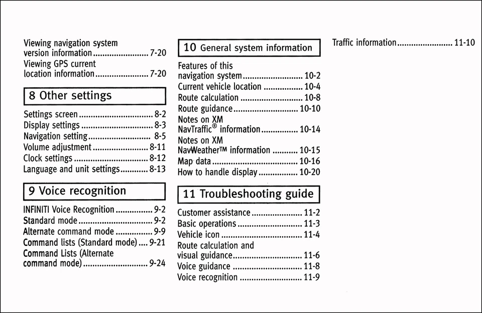 2012 Infiniti Navegación Sistema Owners Manual Usuario Operador Instrucción Guía - Imagen 3 de 3