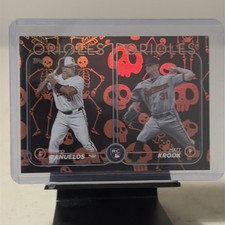 2024 Topps Update Series Rookie Combos Matt Krook, David Banuelos Holiday RC /50