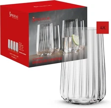 Spiegelau Lifestyle Longdrink Tumblers Highball Glass, Set of 4 - Clear