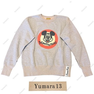 HUMAN MADE Mickey Mouse Club Tsuriami Sweatshirt Gray XX31CS005 | eBay