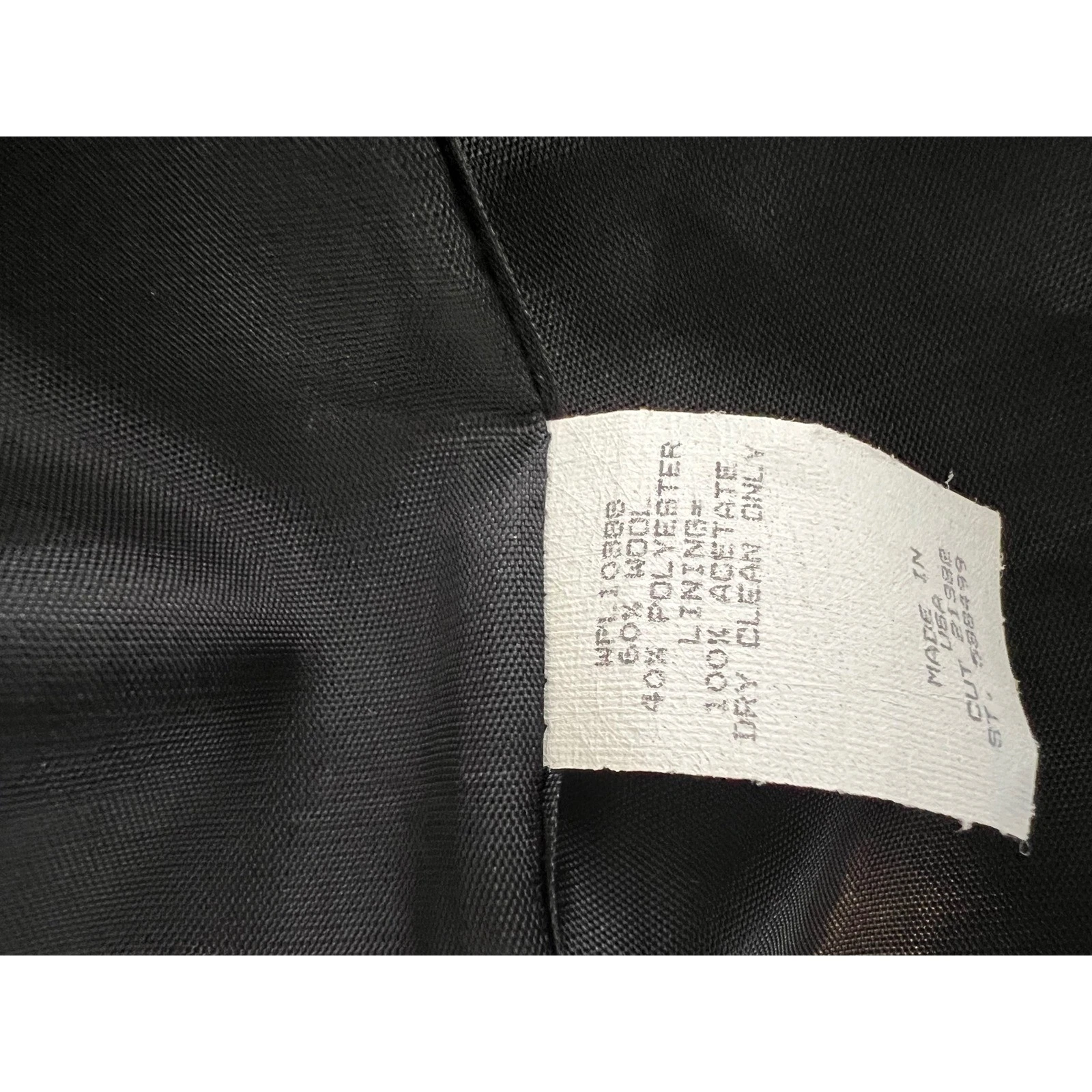 Wah Maker True West Outfitters Mens Black Wool Blend Frock Coat Size 40 USA Made image 5