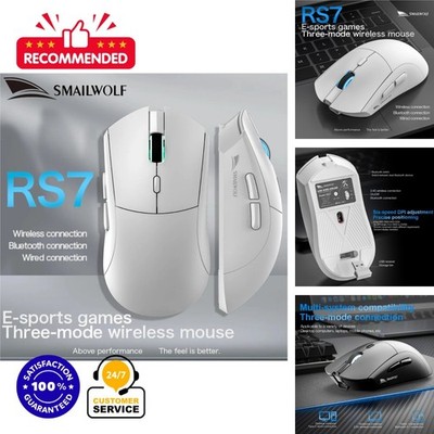 SMAILWOLF RS7 Wireless Gaming Mouse Bluetooth USB 12000 DPI