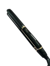 YA-MAN Hair Iron Straightener Compact Design Silver Tone Tested Collectible