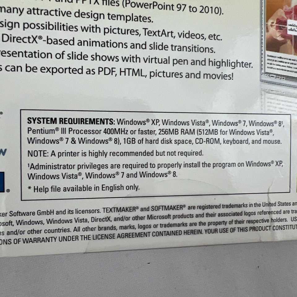 Encore Office Suite For Windows PC CD-ROM SEALED UNOPENED - Image 3 of 4