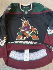 Arizona Coyotes adidas MiC Team Issued Black Kachina Jersey Size 56 NWT Blank
